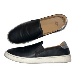Ugg Cas Slip-on Black Leather Sneaker